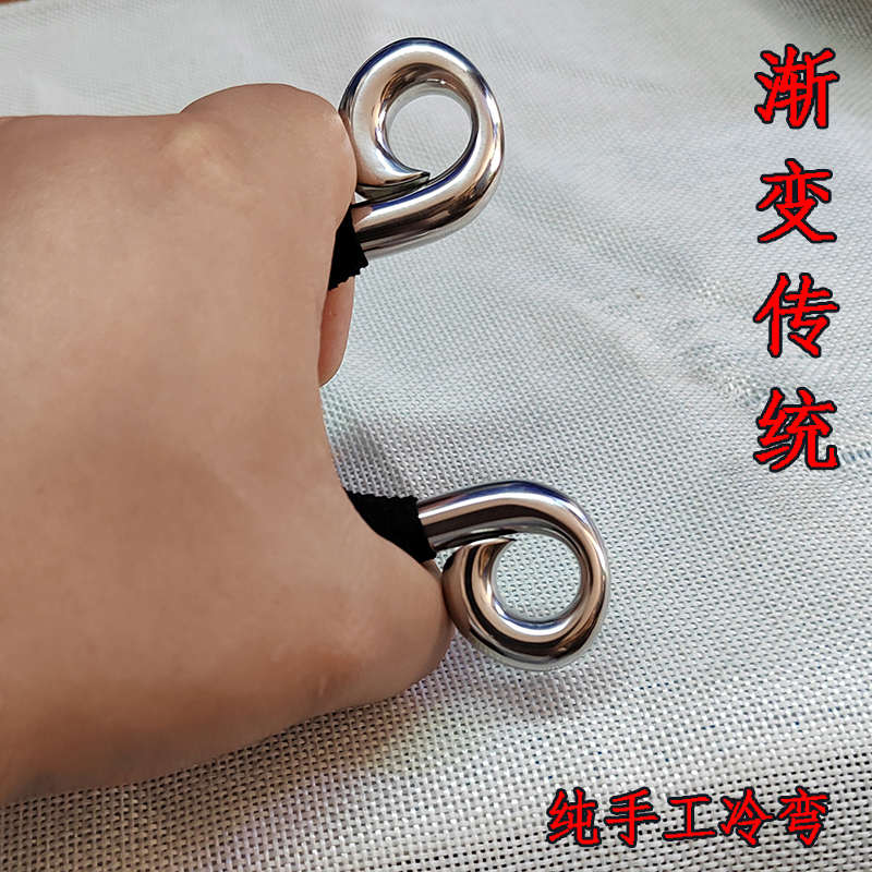 传统渐变圆皮筋弹弓304不锈钢冷弯半闭口非狐狸直板反曲射鱼两用