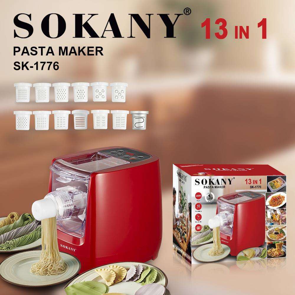 SOKANY1776家用面条机饺子机搓条拉面机压面板面机全自动和面