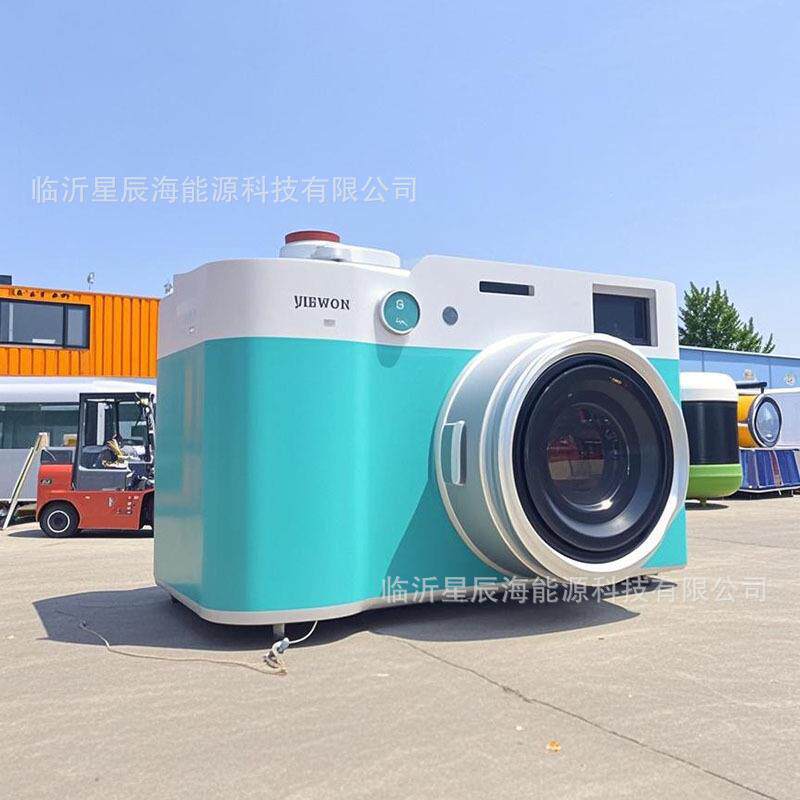 商用网红复古照相机造型咖啡车景区商业街美食摆摊车多功能移动