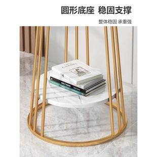 阳台小茶桌家用小户型茶几圆形边几简约客厅床头创意轻奢北欧网红