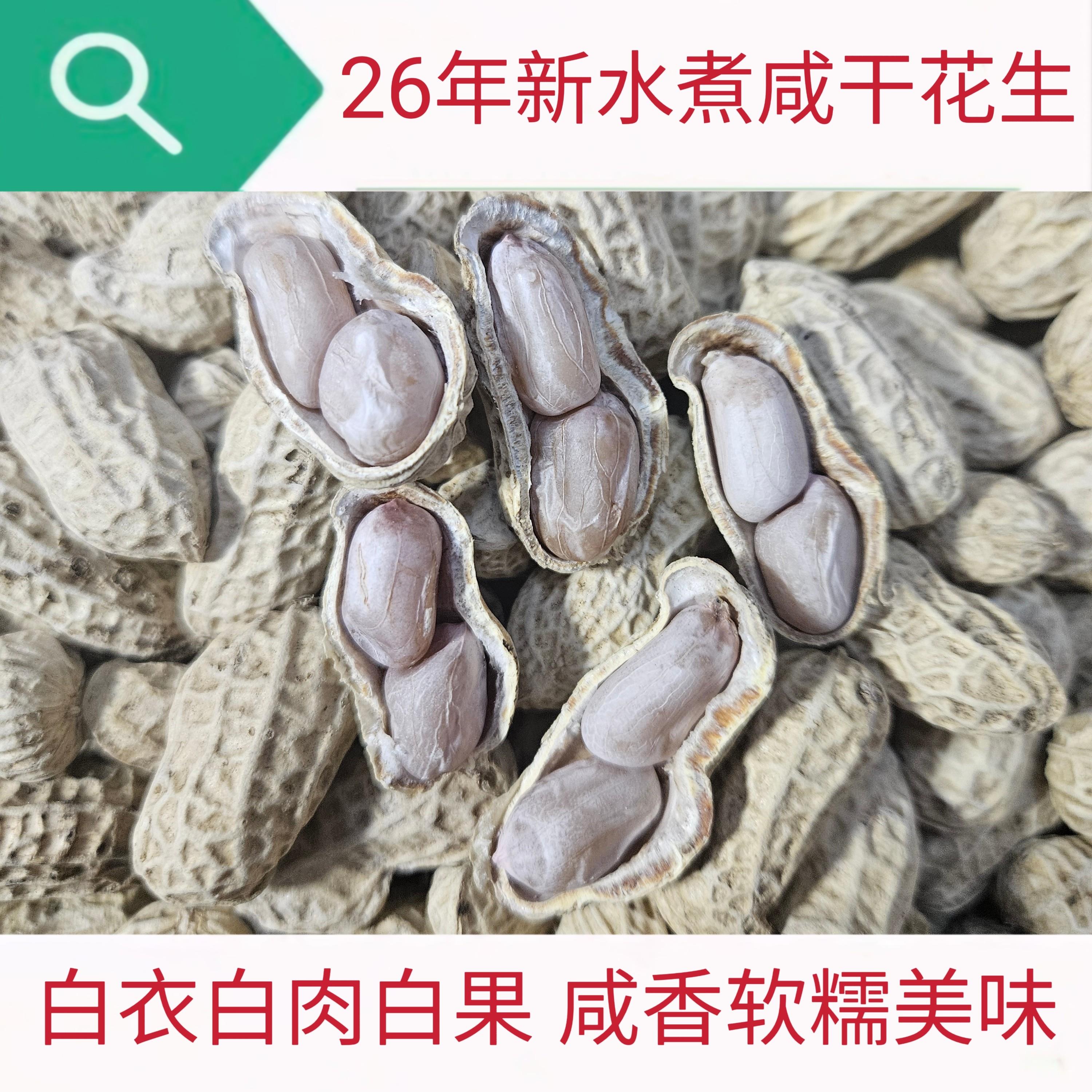 咸香有嚼劲花生2026年秋季水煮咸干花生 日晒白衣白肉软糯咸