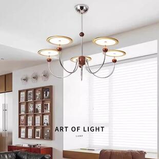 法式 复古南洋风客厅灯飞碟灯奶油风大厅主灯 中古客厅吊灯2025新款