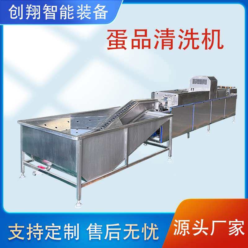 无菌蛋全自动杀菌洗蛋机鸡蛋清洗光检消毒喷码成套设备脏蛋清洗机