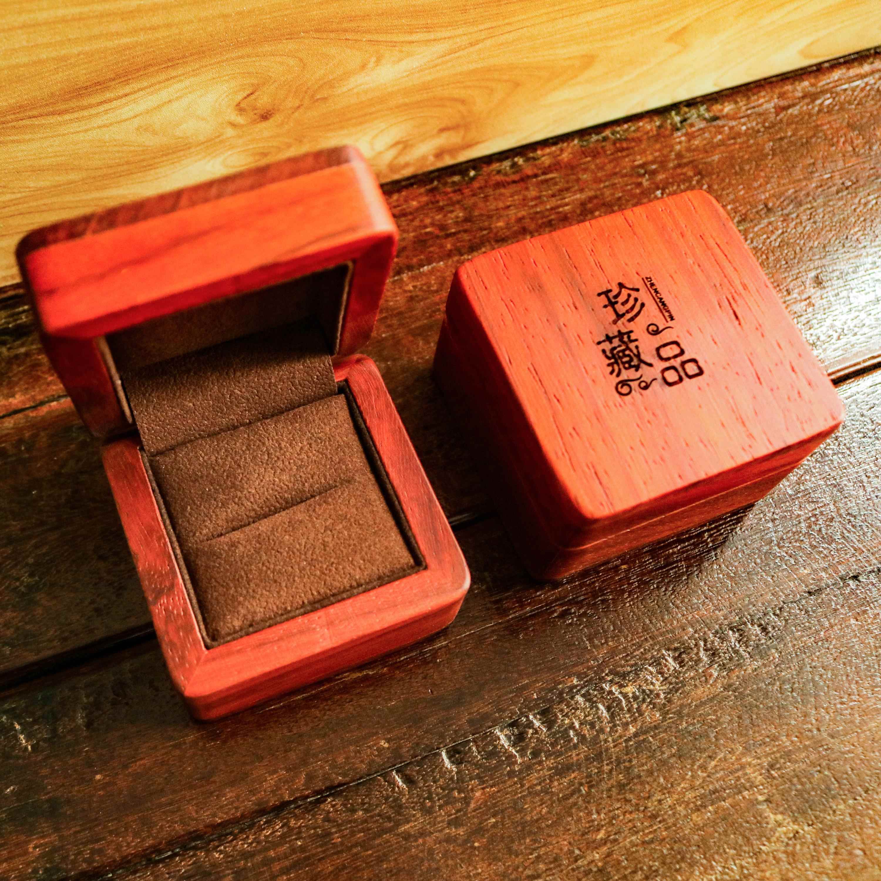 高档实红饰花梨木头高盒档翡翠手镯项链珠宝首包装饰品木盒送礼品