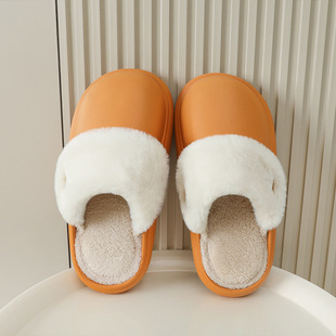 拖鞋棉拖鞋男高端品牌棉拖鞋女士秋冬外穿防水防臭防滑可拆卸机洗