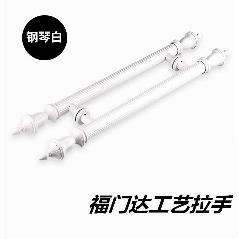 不锈钢玻璃门拉手古铜色木门把手铝合金地弹簧门别墅大门把手对装