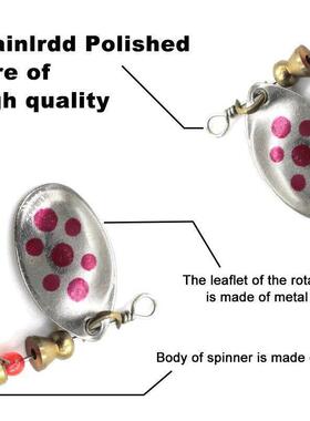 Metal Spoon Spinner Fishing Lure 10pcs Set Spoonbait Crankba