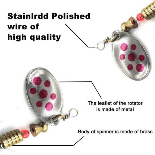 Metal Spoon Spinner Fishing Lure 10pcs Set Spoonbait Crankba