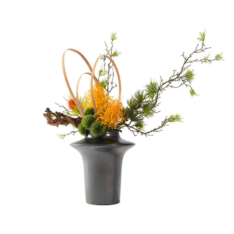 新中式仿真花艺盆景摆件样板间茶室角几装饰花酒店饭店餐厅摆设花,家居饰品,仿真花/假花,淘宝优惠券,粉丝福利购,淘宝优惠卷