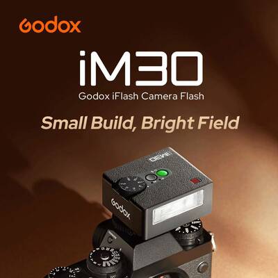 Godox神牛iM30机顶闪光灯单反微单相机外置热靴灯迷你型闪光灯