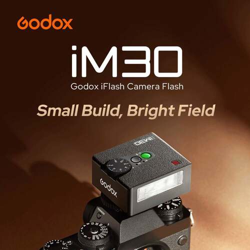 Godox神牛iM30机顶闪光灯单反微单相机外置热靴灯迷你型闪光灯