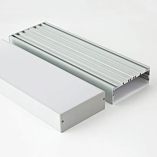 led线条灯外壳 LED办公灯铝槽 硬灯条套件 100x35 吊线灯外壳