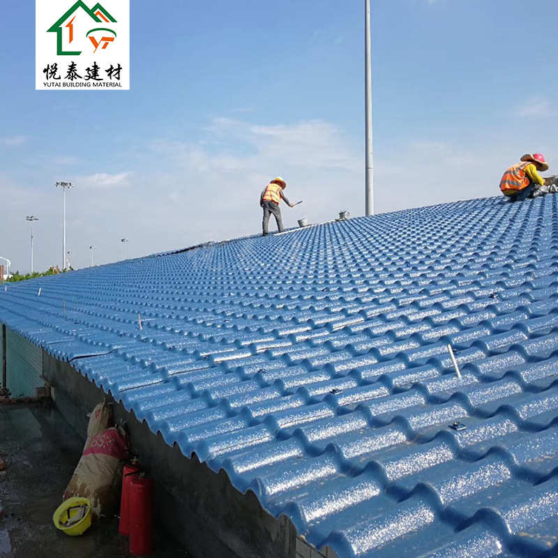 佛山批发合成树脂瓦片屋顶建筑雨棚加厚耐腐仿古瓦琉璃装饰屋面瓦