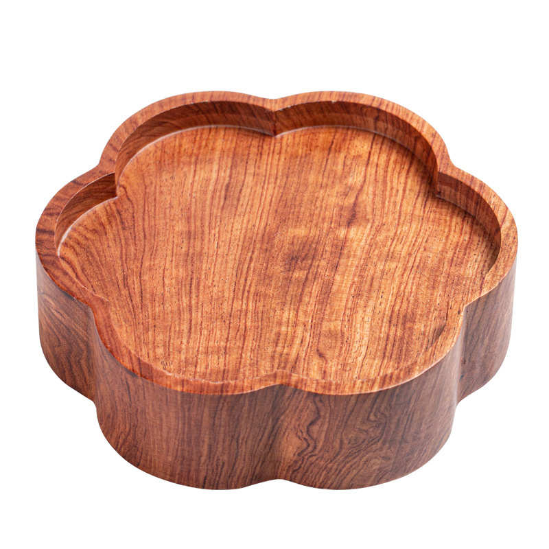 花梨木壶实木小茶台重竹干泡台茶承茶托盘 壶托原木隔热垫炉垫