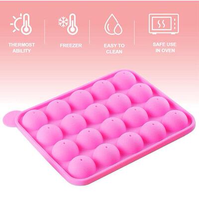 Silicone Cake Pop Mold Lollipop Baking Mold Tray Candy PopS