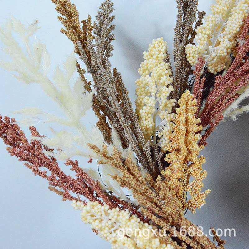 2024款批发53CM仿真泡沫珠子麦穗大圆圈家居办公造景装饰挂摆件,家居饰品,装饰摆件,淘宝优惠券,粉丝福利购,淘宝优惠卷