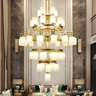 中式式ddd001吊灯中国风大气家用挑空客厅古复楼中新楼别墅复楼大