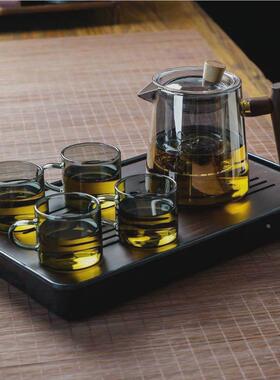 0钢00毫升公道杯家用玻璃1大容量冲泡茶21249壶加厚不高锈花茶壶