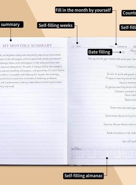 Agenda Planner Notebook Secret Diary Weekly Goal Habit Sc