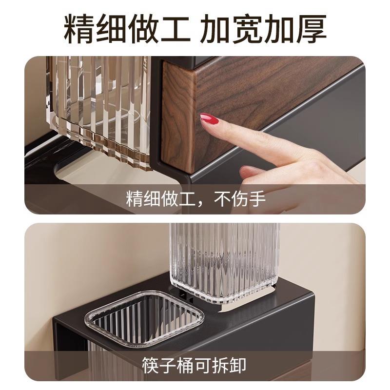 厨房置收物架筷子筒筷子纳沥水物架筷子篓筷架免打壁挂收筷子筒孔