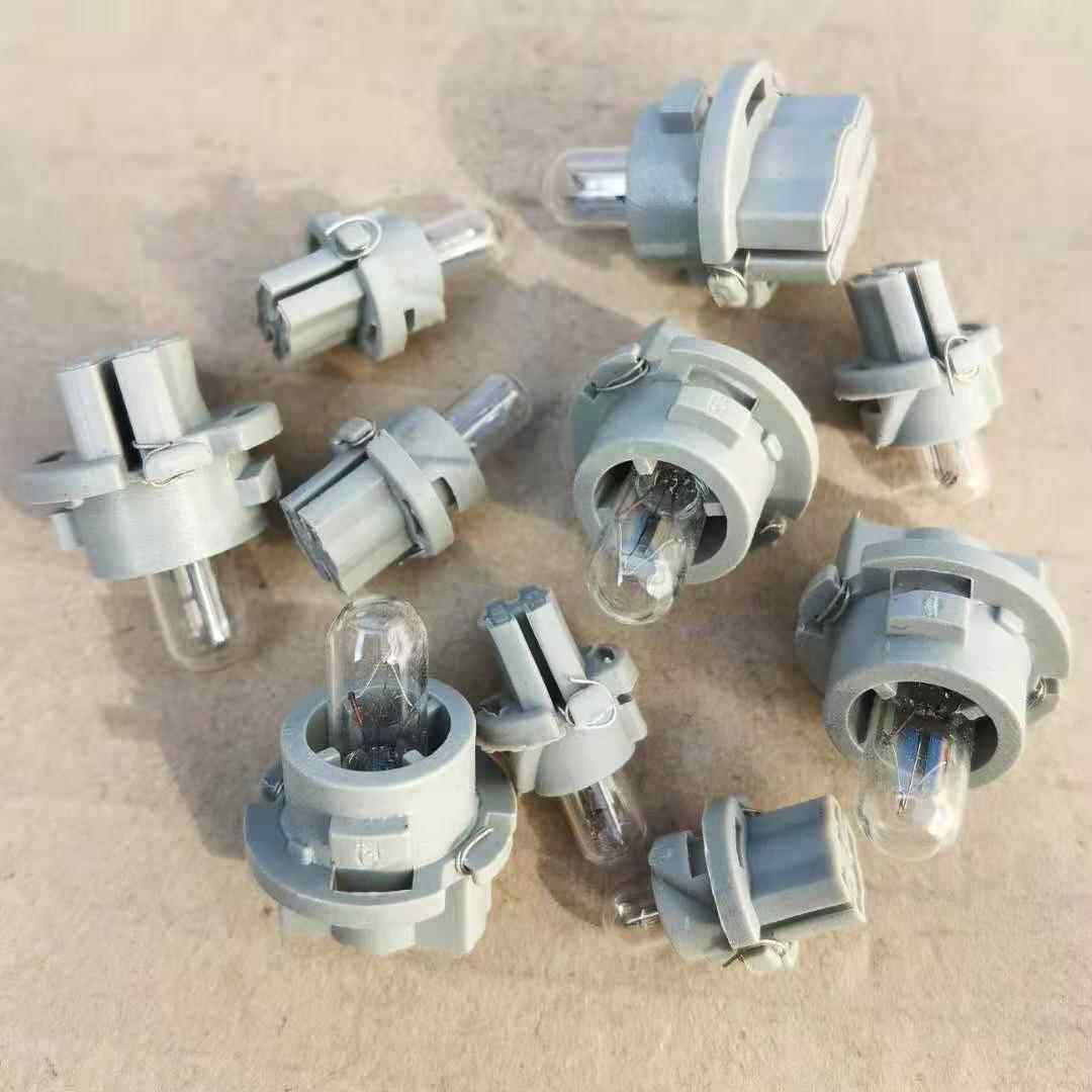 带座T5 T6.5仪表灯泡插泡汽货车仪表工作台小灯泡12V24伏仪表灯泡