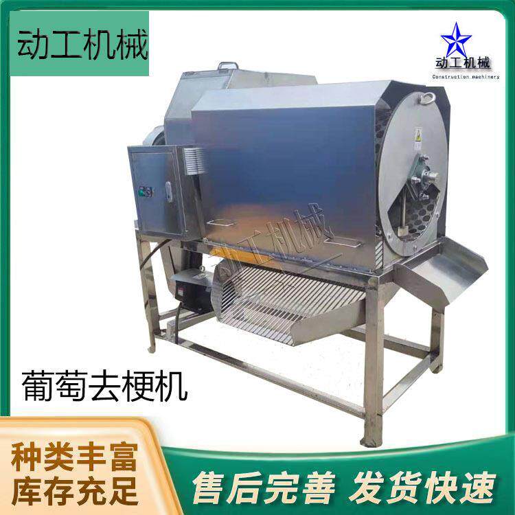 酿葡萄酒用去梗机转筒式去皮去籽打浆榨汁设备阳光玫瑰去梗机