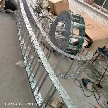 拖链钢铝坦克链桥式不锈钢拖链钢制拖链全封闭金属钢制拖链