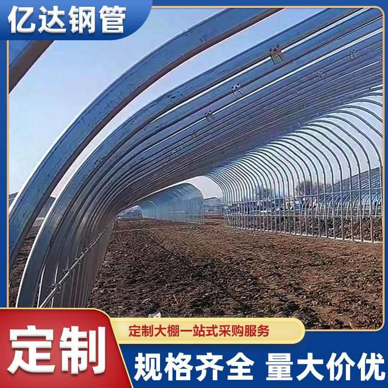 大棚钢管骨架蔬菜大棚专用户外大雨棚定制镀锌大棚骨架定制厂家