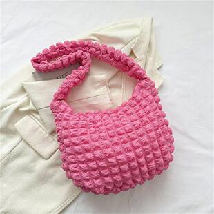 Bag Shoulder Capacity Crossb Plaid Quilted Embroidered Large