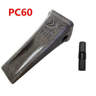 宁波锻造55挖机锻打开山铲齿小松60平齿玉柴35PC60抗磨岩石斗齿