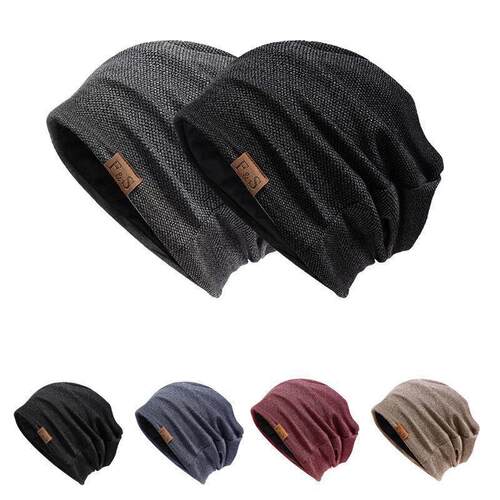 Women's Chunky Yarn Knit Beanie Hat - Elegant Thick Soft