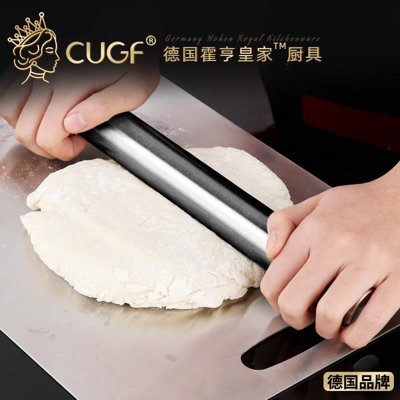 德国不锈钢实心擀面杖烘焙擀饺子皮神器家用擀面神器304工具