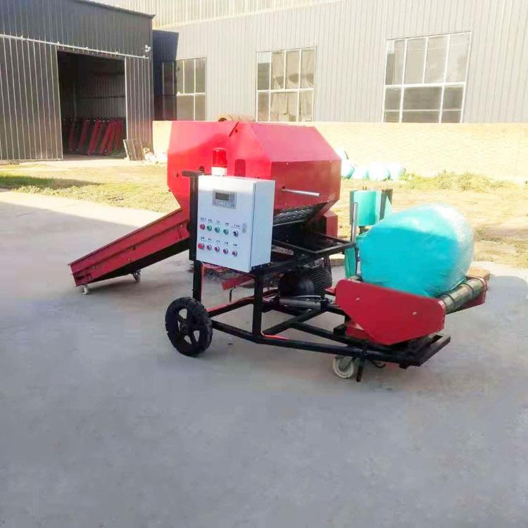 农青贮料打包膜业机捆玉米秸PJW秆甘蔗尾叶粉碎打饲包机压捆机