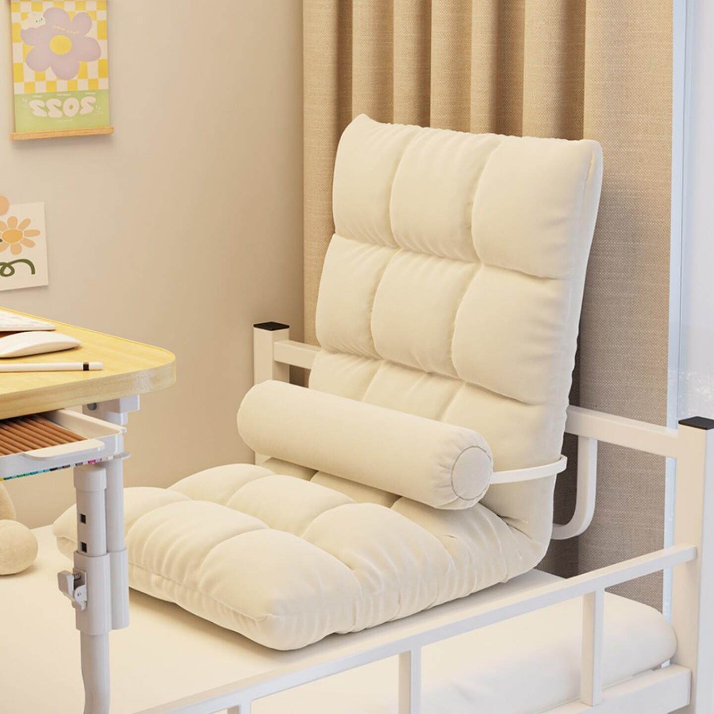 日系风懒人沙发飘窗榻榻米折叠单人小沙发床上靠背卧室宿舍坐垫女