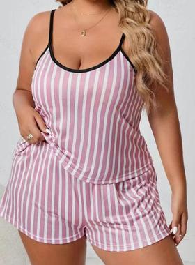 Large size seasons womens clothes suits four home pajamas