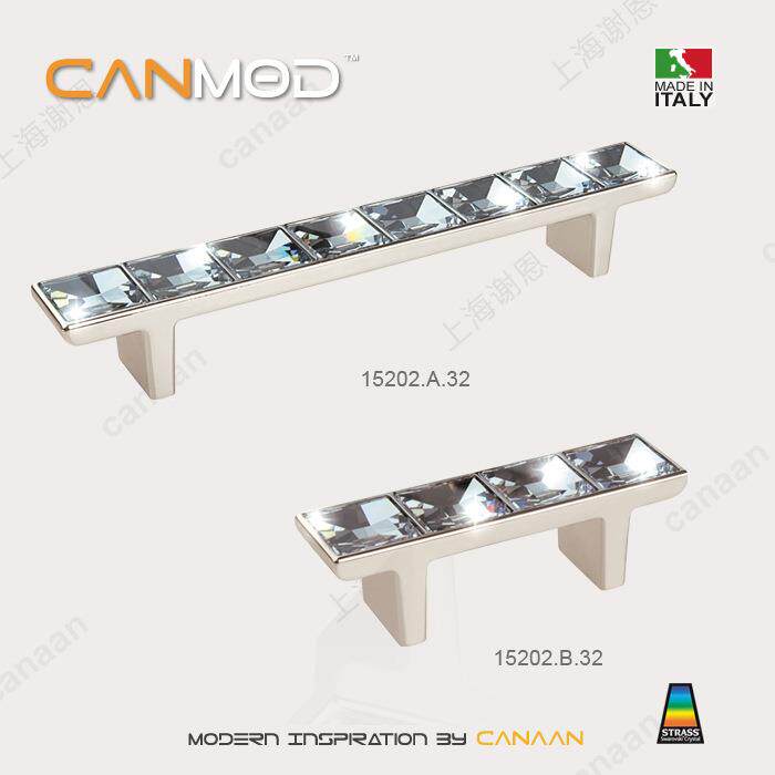 Canm意od迦屉南原装大利进口1现代抽柜拉手门水晶拉手5202型号