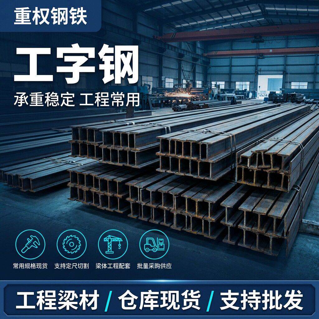 轻型工字钢低合金材质热轧20号22号25号车间承重钢梁广东省内承接