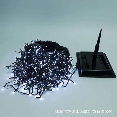 专业太阳能户外露营庭院彩灯装饰防水LED串灯冰条窗帘500头