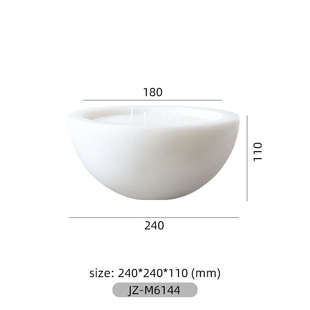 饰摆件礼盒室内香氛小众高级礼物 芥子自制香薰蜡烛碗天然大理石装