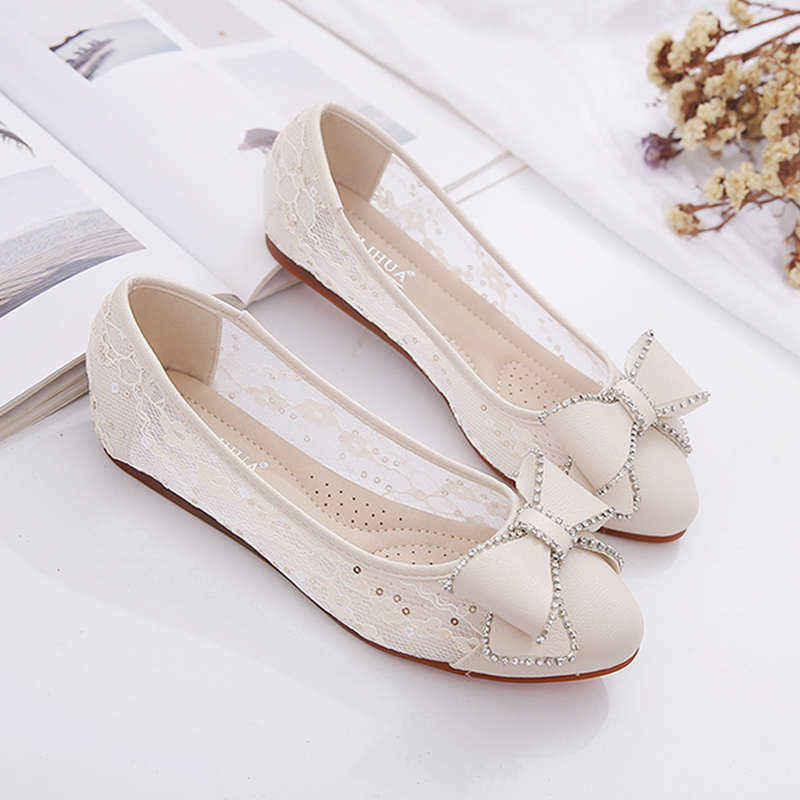 单鞋女平底鞋网面透气豆豆鞋夏季网鞋女鞋妈妈鞋子软底网纱凉鞋女,女鞋,浅口单鞋,淘宝优惠券,粉丝福利购,淘宝优惠卷