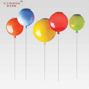 北欧创意彩色气球个性 亚克力现代简约吸顶灯幼儿园儿童房卧室灯