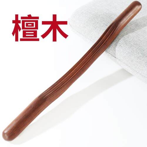 檀木擀筋棒按摩棒全身通用刮痧棒神器专业开 背赶筋经络杆筋棍实