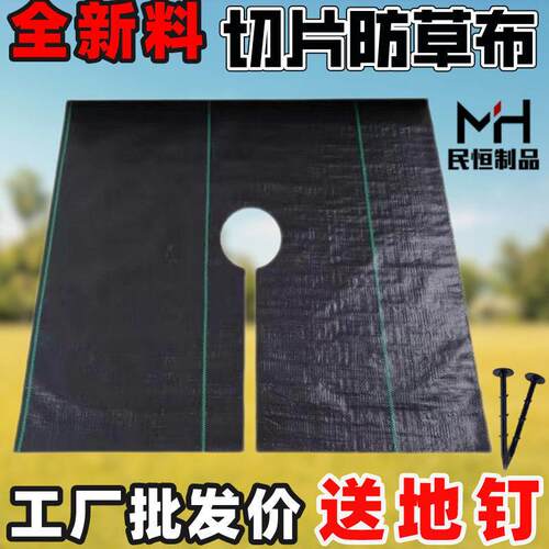 防草布果园果树遮盖草布农用透气保湿除草布地膜园艺大棚切片地钉