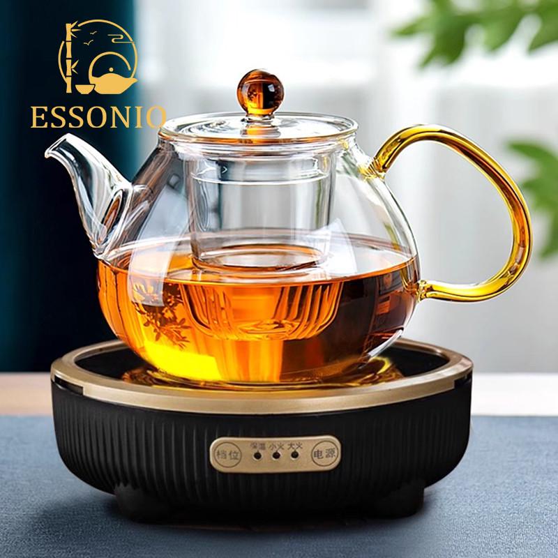 ESSONIO茶壶泡茶套装家用电陶炉煮茶器耐高温红花茶壶玻璃泡茶壶