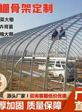 温室大棚骨架钢管全套养殖棚种植蔬菜钢架拱杆支架花卉育苗棚