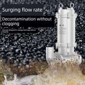 304全不锈钢排污泵污水化工泵耐腐蚀耐酸碱316 316L无堵塞排污泵