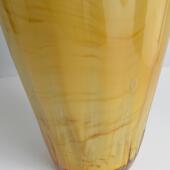 中古手工制作玻璃花瓶欧式 饰 水墨晕彩白菜瓶设计感水培插花花器装