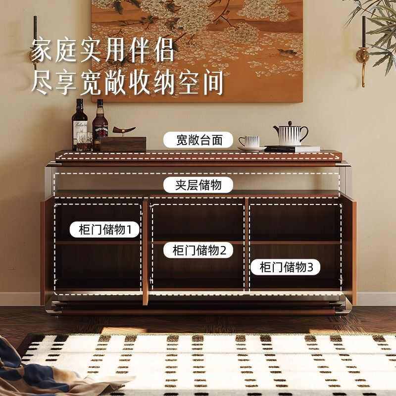 法式复古风餐边柜靠墙一体轻奢高级感实木整装储物置物柜,住宅家具,斗柜,淘宝优惠券,粉丝福利购,淘宝优惠卷