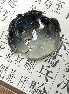 双鱼玉佩挂件闺蜜信物姐妹一对新中国风吊坠项炼古风配饰一人一半
