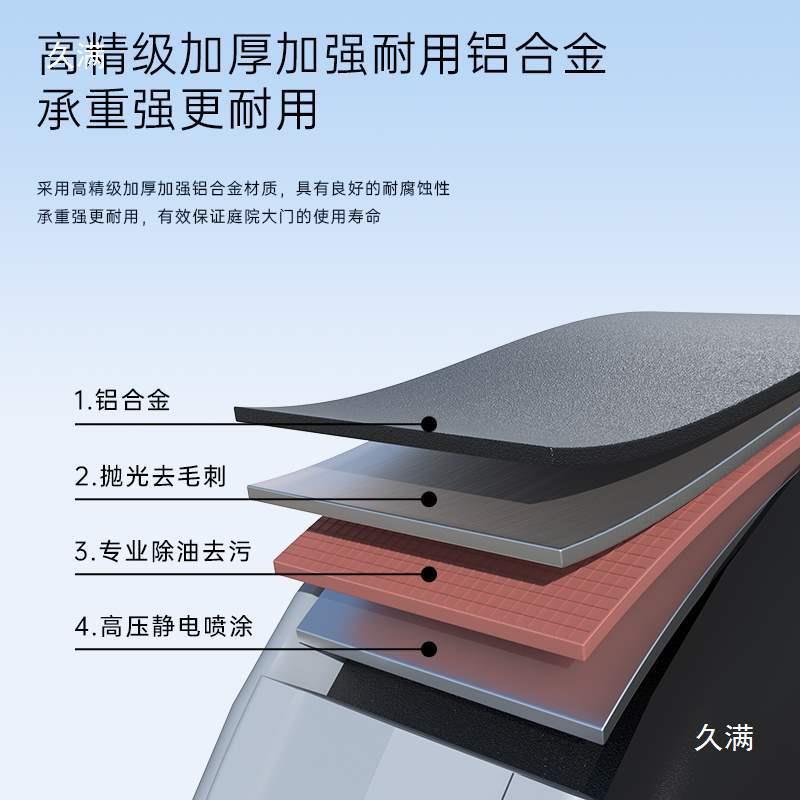 铝合金庭花大门铝艺户外小院子门VZF中式双开大院别门墅园入户门